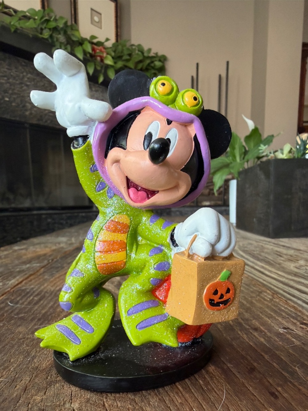 Disney Mickey Mouse Figurine Sea Monster Costume Halloween Collectible Statue